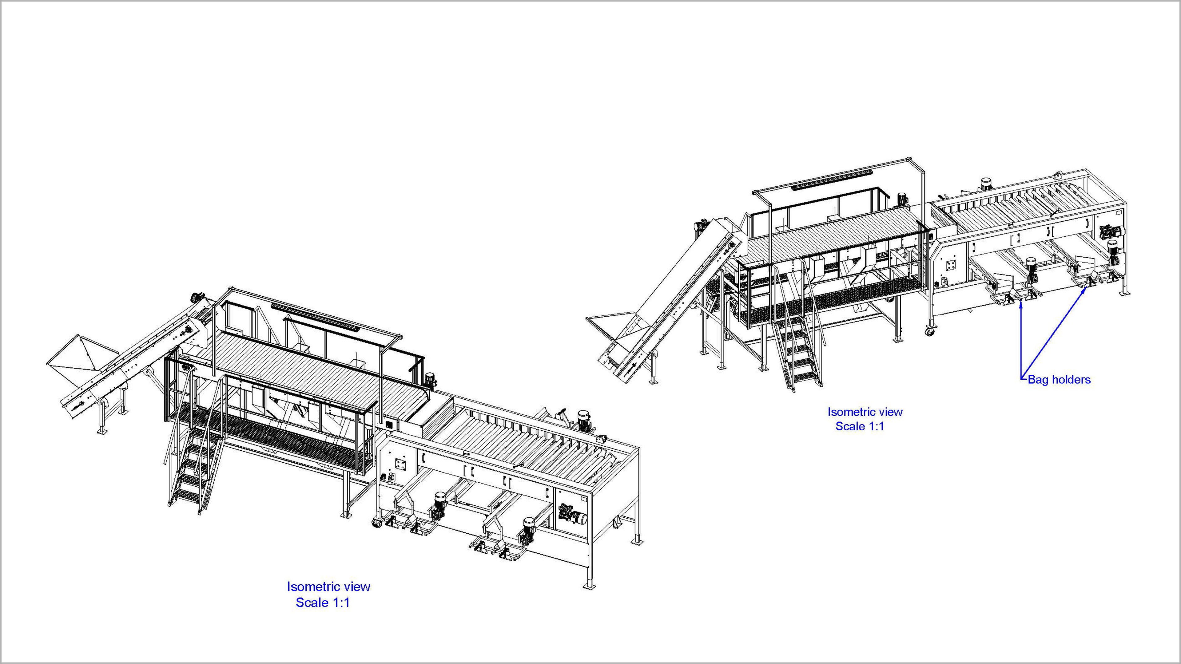 2d radial grading line r 120 isometric view